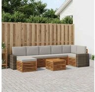 vidaXL Gartenlounge-Set vidaXL Outdoor-Sofagarnitur 8 stk. Nat&uuml;rlich und...