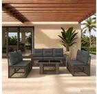 vidaXL Gartenlounge-Set vidaXL Gartensofa-set 8 stk. Grau und Dunkelgrau...