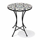 Mojawo K&uuml;chentisch Mosaik Mosaiktisch Gartentisch Bistrotisch Tisch &Oslash; 60 x 70...
