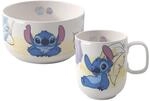 Kindergeschirr-Set VILLEROY & BOCH "Fr&uuml;hst&uuml;cks-Set Disney Stitch 2er Set bunt",