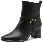 Tamaris Stiefelette Blockabsatz, Ankleboot mit dezenter Schmuckverzierung...