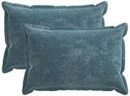 vidaXL Kissenbezug Kissenbezug 2 stk. HOUTEN Blau 50 x 70 cm Chenille-Stoff, (2