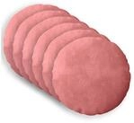 vidaXL Kissenbezug Kissenbezug 6 pcs HEERLEN Rosa &Oslash; 30 cm Samt, (6 St&uuml;ck)