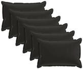 vidaXL Kissenbezug Kissenbezug 6 stk. HOUTEN Schwarz 40 x 60 cm Polyester, (6...