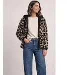 STREET ONE Fellimitatjacke mit abnehmbarer Kapuze schwarz 34 EU