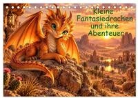 CALVENDO Wandkalender Kleine Fantasiedrachen und ihre Abenteuer (Tischkalender...