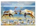CALVENDO Wandkalender Rentiere. Anmut in nordischer Landschaft (Wandkalender...