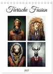 CALVENDO Wandkalender Tierische Fusion (Tischkalender 2027 DIN A5 hoch),...