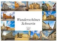 CALVENDO Wandkalender Wundersch&ouml;nes Schwerin (Tischkalender 2027 DIN A5 quer),