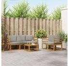 vidaXL Gartenlounge-Set vidaXL Outdoor-Sofagarnitur 6 stk. Nat&uuml;rlich und...