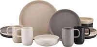 creaTable Kombiservice Uno, Geschirr-Set, 16-tlg. (16-tlg), 4 Personen,...