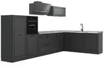 Vicco Winkelk&uuml;che R-Line, Anthrazit Landhaus/Anthrazit, 347 x cm ohne...