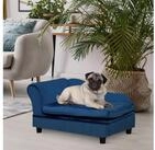 PawHut Tierbett Hundesofa, Hundecouch mit Lagerraum, R&uuml;ckenlehne, Pl&uuml;sch,