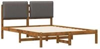 vidaXL Bettgestell 206 x 126 x 85 cm Bettgestell mit gepolstertem Kopfteil...