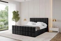 ALTDECOR Polsterbett AMEA-Z (Polsterbett mit Bettkasten und Lattenrost, Boxbett...