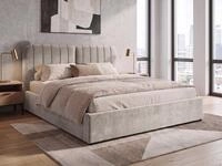 Beautysofa Polsterbett LIVRE 160 &times; 200 cm mit Bettkasten und Lattenrost (wahlweise