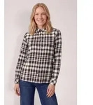 CECIL Karobluse aus reiner Baumwolle braun M (40)