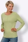 Langarmshirt CLASSIC BASICS "Langarm-Shirt", Damen, Gr. 48, gr&uuml;n (lindgr&uuml;n), 95%