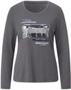 T-Shirt CREATION L "Shirt Langarmshirt mit funkelnden Pailletten", Damen, Gr. 36,