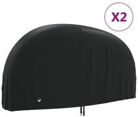 vidaXL Fahrradschutzh&uuml;lle vidaXL Fahrrad-Abdeckungen 2 Stk. 200x70x110 cm 190T