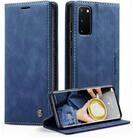 LuxusKollektion Flip Case Handyh&uuml;lle Samsung Galaxy S20 Klapph&uuml;lle Blau in