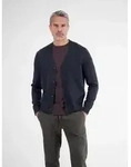 LERROS Strickjacke Strickjacke im Cardiganstil aus reiner weicher Baumwolle blau L