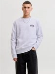 Jack & Jones Sweatshirt JJAERO SWEAT CREW NECK Materialmix, regular fit