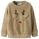 Name It Weihnachtssweatshirt NMNREINDEERS RLX TEDDY Weihnachten, Kunstfaser, Fleece,