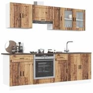 vidaXL H&auml;ngeschrank vidaXL 8-tlg. K&uuml;chenschrank-Set Kalmar Altholz-Optik