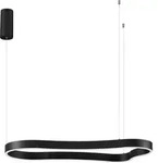 Nova Luce Pendelleuchte DUSSA, LED fest integriert, Warmwei&szlig; schwarz