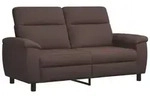 vidaXL Sofa 178 x 90 x 95 cm Sofa Dunkelbraun 178x90x95 cm Stoff, 1 Teile braun