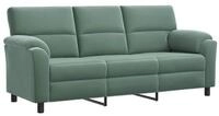 vidaXL Sofa 214 x 85 x 93 cm Sofa Meergr&uuml;n 214x85x93 cm Samt, 1 Teile
