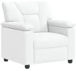 vidaXL Sessel 91 x 85 x 93 cm Sofa Wei&szlig; 91x85x93 cm Kunstleder wei&szlig;
