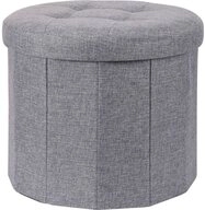 Home & styling collection Polsterhocker Hocker mit gesteppter Sitzfl&auml;che...