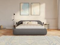 Selsey Polsterbett SHELS LOW, mit Stauraum, Lattenrost, Kopfteil und Boucl&eacute;,...