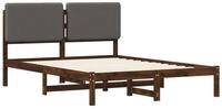 vidaXL Bettgestell 206 x 156 x 85 cm Bettgestell mit gepolstertem Kopfteil