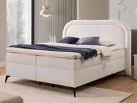 S-Style M&ouml;bel Boxspringbett Sonna mit Topper Bettk&auml;sten und Metallf&uuml;&szlig;e aus