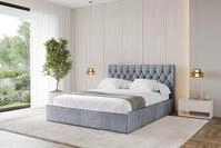 ALTDECOR Polsterbett RENO (Polsterbett mit Bettkasten und Lattenrost, Boxbett...