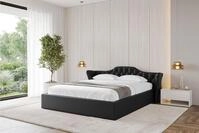 ALTDECOR Polsterbett ZORAN-v1 (Polsterbett mit Bettkasten und Lattenrost,...