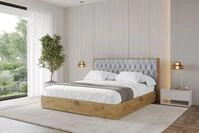 ALTDECOR Polsterbett ENZO5 (Polsterbett mit Bettkasten und Lattenrost, Boxbett...