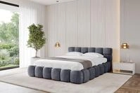 ALTDECOR Polsterbett LEYA-v1 (Polsterbett mit Bettkasten und Lattenrost,...