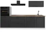 Vicco K&uuml;chenzeile R-Line, Anthrazit Landhaus/Wei&szlig;, 280 cm Arbeitsplatte...