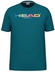 Head T-Shirt Rainbow (Mischgewebe, feuchtigkeitsabsorbierend) 2025 tealblau...