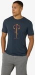 SUPER.NATURAL Print-Shirt f&uuml;r Herren, Merino VINTAGE BIKE TEE Bike Motivation...
