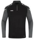 Jako Longshirt Ziptop Performance schwarz 128