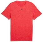 PUMA Trainingsshirt TAD ESSENTIALS Meliertes T-Shirt mit Cat Logo Herren