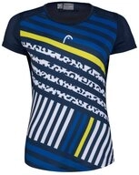 Head Tennisshirt Sammy Graphic Print dunkelblau Damen