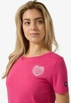 SUPER.NATURAL Print-Shirt f&uuml;r Damen, Merino LITTLE HEARTWOOD TEE Herz Motiv,...
