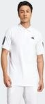 Poloshirt ADIDAS PERFORMANCE "CLUB TENNIS 3-STREIFEN", Herren, Gr. S, wei&szlig;,