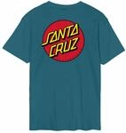 T-Shirt SANTA CRUZ "CLASSIC DOT CHEST T-SHIRT", Herren, Gr. S, schwarz (teal),